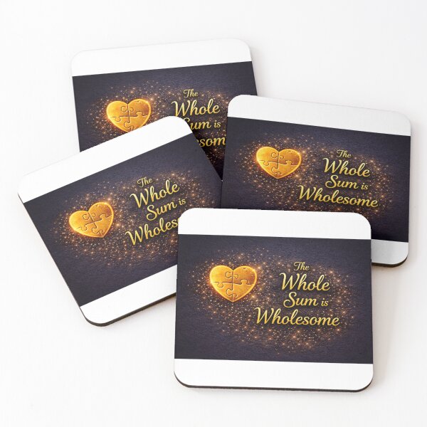 Item preview, The Whole Sum is Wholesome – Luxury Gold Puzzle Heart designed and sold by Pristine Origin Arts.