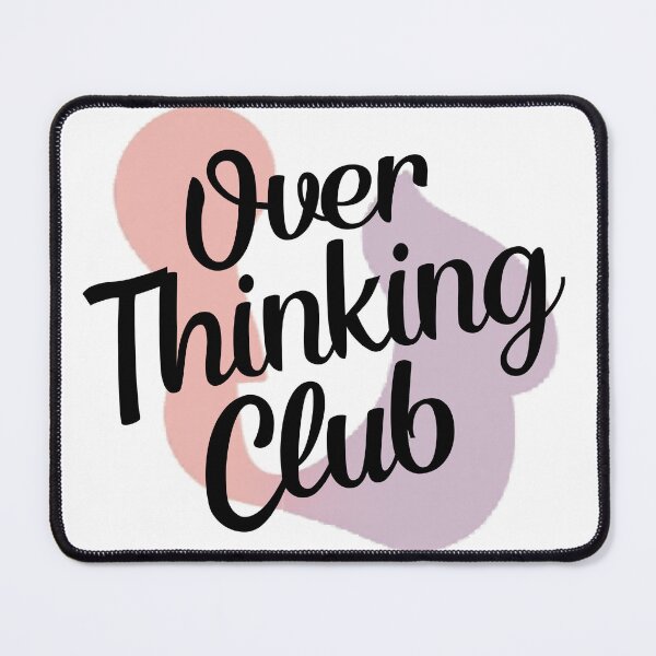 Item preview, Overthinking Club Shirt, Introvert Humor Tee, Mental Health Aesthetic brafdesign designed and sold by Brafdesign.