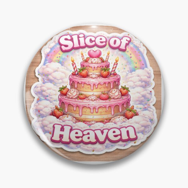 Item preview, Slice of Heaven Cake Smash Sticker designed and sold by SparkVault.