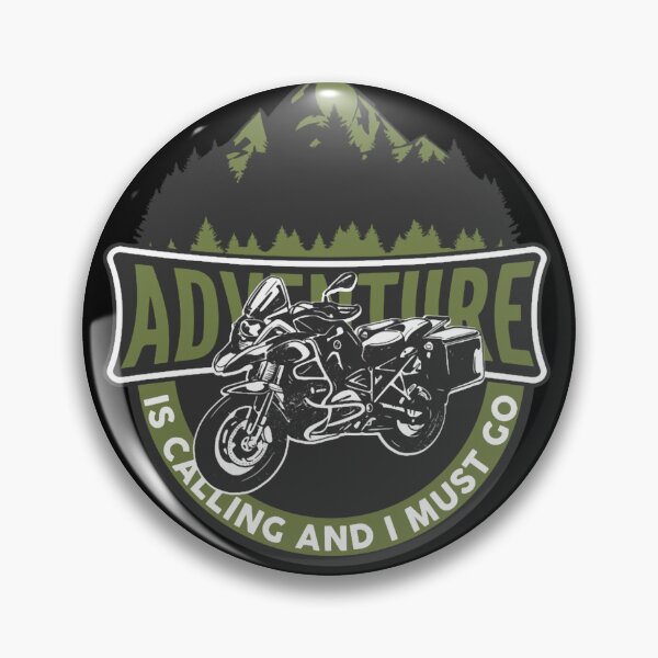 Item preview, Adventure Is Calling Motorcycle Design designed and sold by FroggyBaBoy.