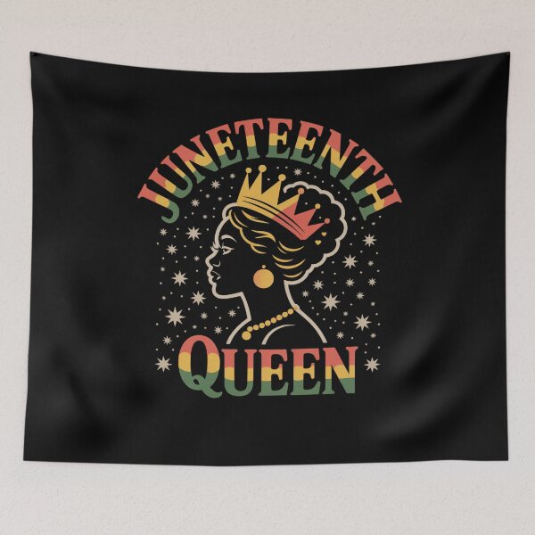 Item preview, Juneteenth Queen Crown Afro Graphic designed and sold by Gallory Hive.