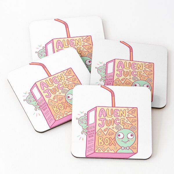 Item preview, Cute Alien Juice Box – Kawaii Cartoon Drink Illustration designed and sold by DIRTYSKETCHH.