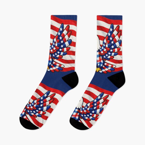 Item preview, Cute Plaid Eagle with American Flag designed and sold by CarolM.