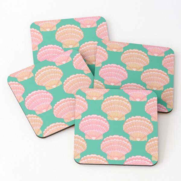 Item preview, Hawaiian Sunrise Shells on Kelly Green designed and sold by PD-Coastal.