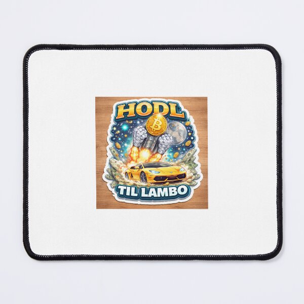 Item preview, Bitcoin HODL “HODL Til Lambo” Diamond Hands Rocket Sticker ? designed and sold by SparkVault.
