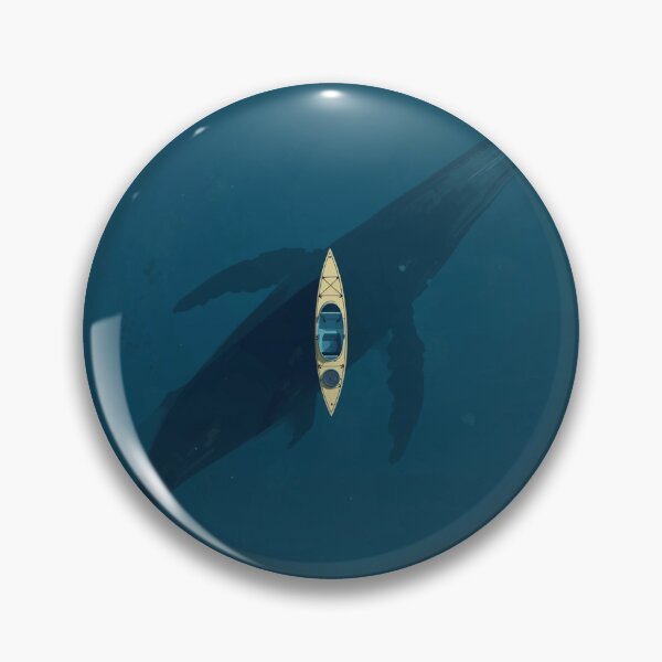 Item preview, Kayak Above Giant Whale in Ocean designed and sold by TinyWarmThing.