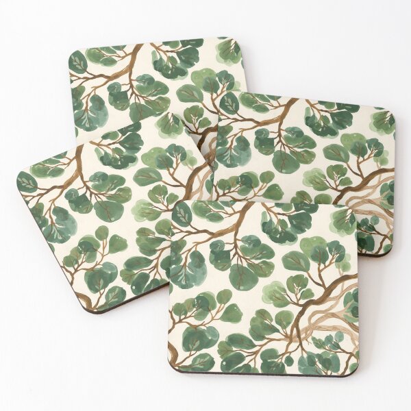 Item preview, Green Leaf Branch Pattern designed and sold by TinyWarmThing.