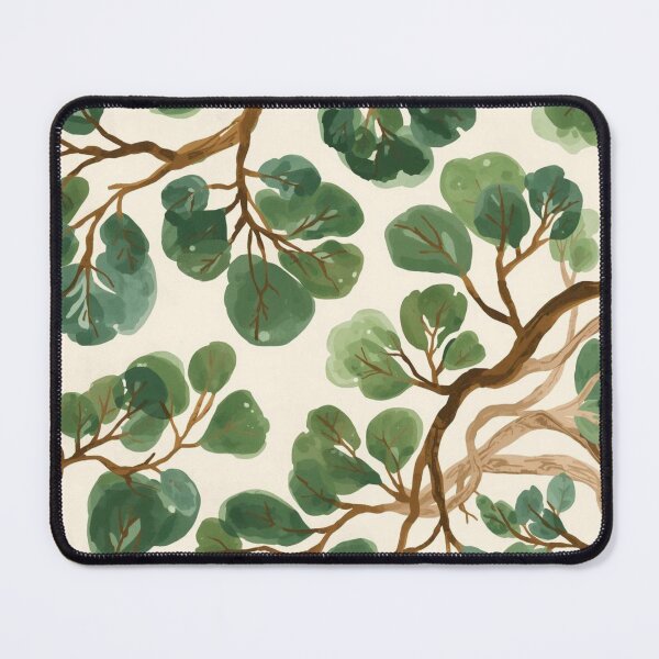 Item preview, Green Leaf Branch Pattern designed and sold by TinyWarmThing.