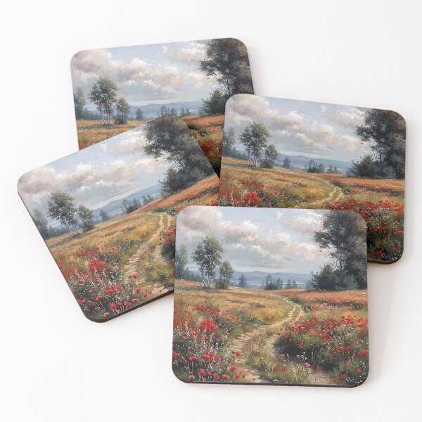 Item preview, Wildflower Meadow Path Landscap designed and sold by KarlsenBirtheMA.