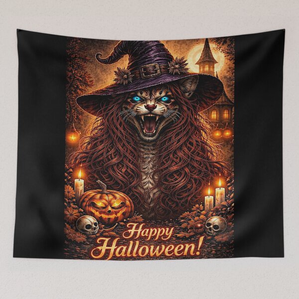 Item preview, Witchy Halloween Night (Halloween) designed and sold by NubesDesignCH.