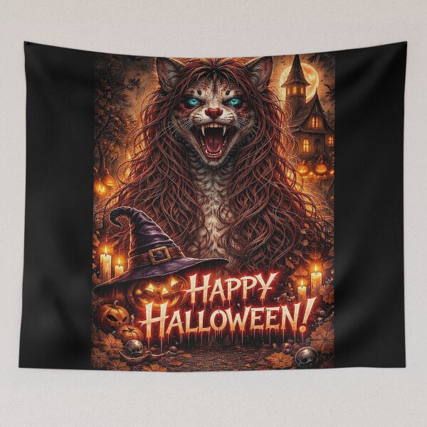 Item preview, Scary Weasel Halloween Night (Halloween) designed and sold by NubesDesignCH.