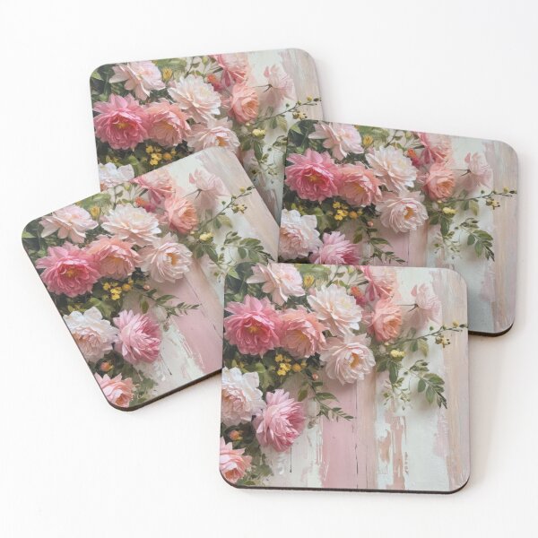 Item preview, Blush Floral Vintage Wall Art designed and sold by KarlsenBirtheMA.