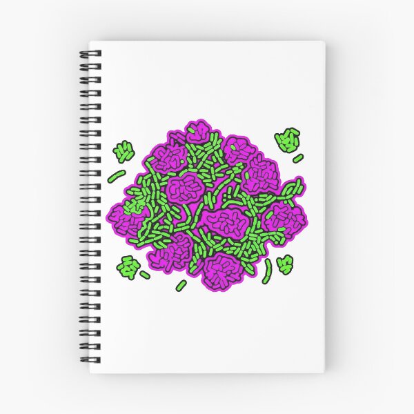 Item preview, Hyperpop Bacteria Magenta Lime Science Sticker designed and sold by Bio Tech Art.