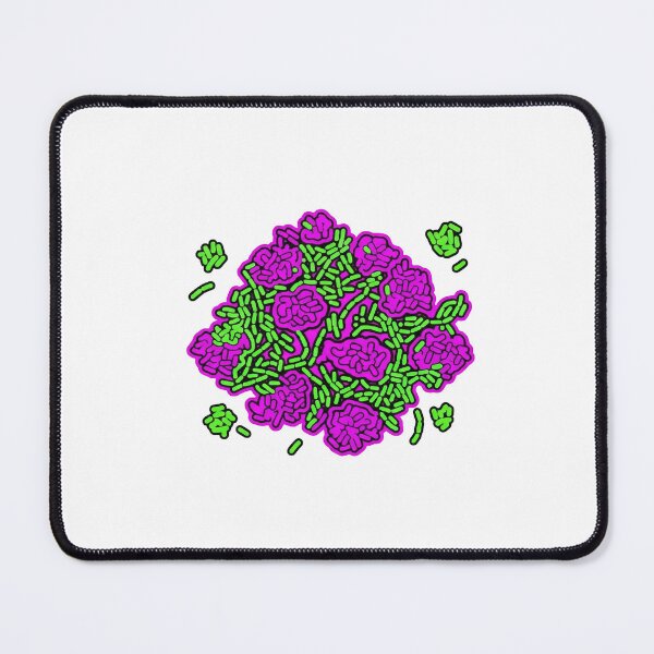 Item preview, Hyperpop Bacteria Magenta Lime Science Sticker designed and sold by Bio Tech Art.