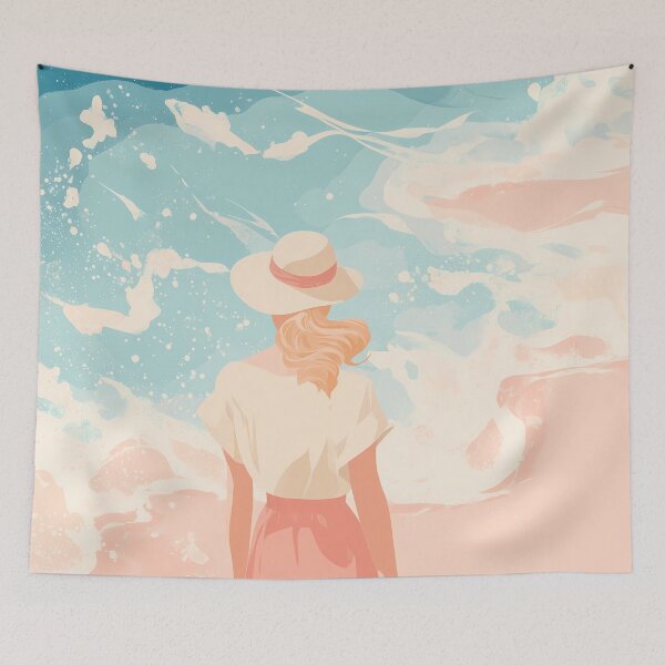Item preview,  Beach Illustration – Ocean Summer Coastal Design designed and sold by BobaBunny76.