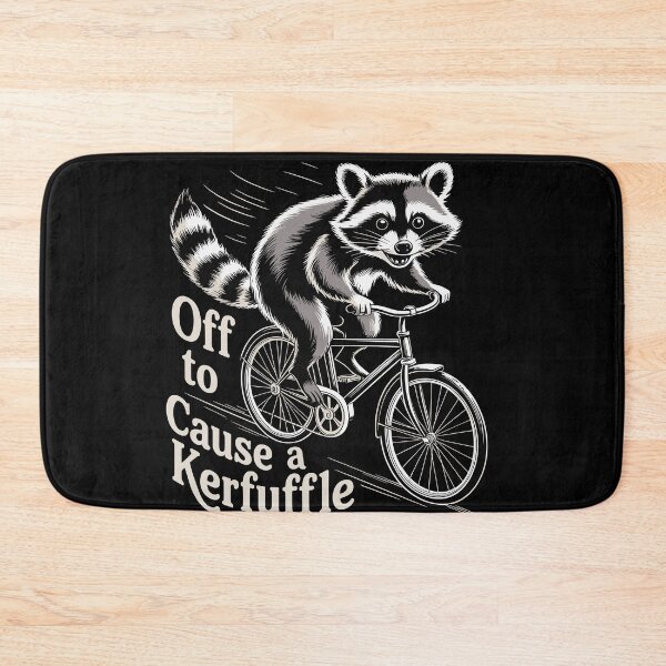Item preview, Off to Cause a Kerfuffle Funny Raccoon Meme designed and sold by Dressed For  Duty.