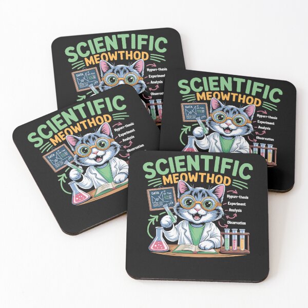 Item preview, Scientific Meowthod Funny Cat Science Pun designed and sold by Dressed For  Duty.