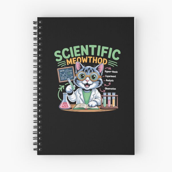 Item preview, Scientific Meowthod Funny Cat Science Pun designed and sold by Dressed For Duty.