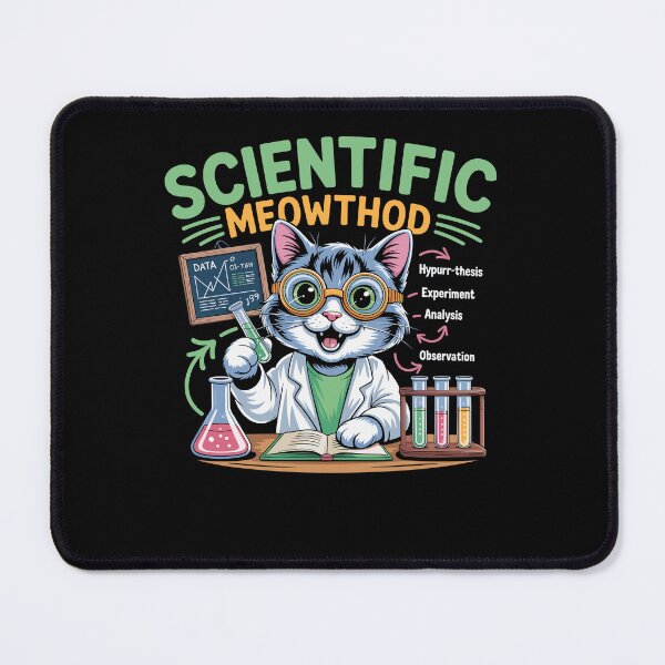 Item preview, Scientific Meowthod Funny Cat Science Pun designed and sold by Dressed For  Duty.