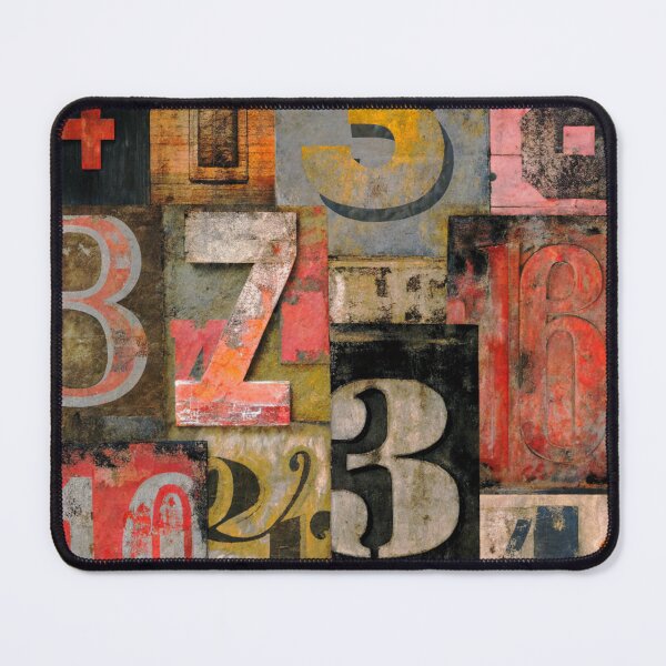 Item preview, Urban-Style Grunge Numbers Junk Journal Design Art designed and sold by DEC02.