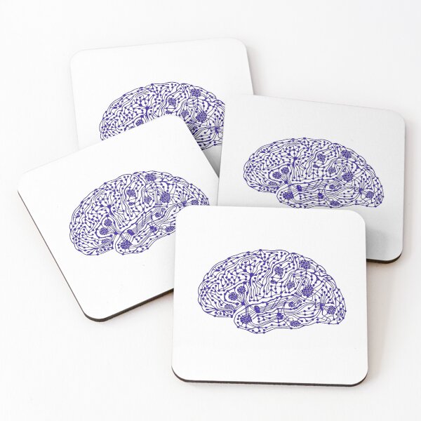 Item preview,  Indigo Neural Circuit Brain Science Print designed and sold by Bio Tech Art.