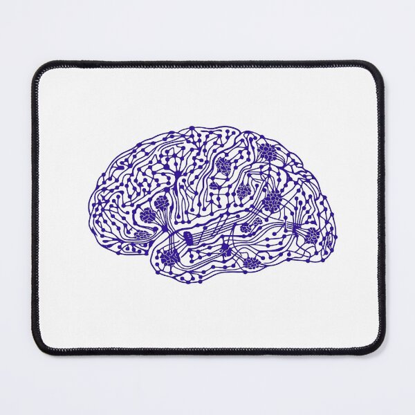 Item preview, Indigo Neural Circuit Brain Science Print designed and sold by Bio Tech Art.