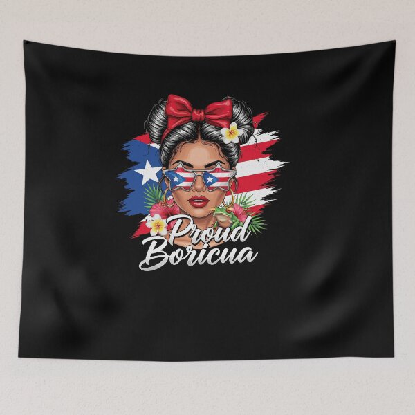 Item preview, Puerto Rican Girls Boricua Puerto Rico Heritage Messy Bun designed and sold by Dressed For  Duty.