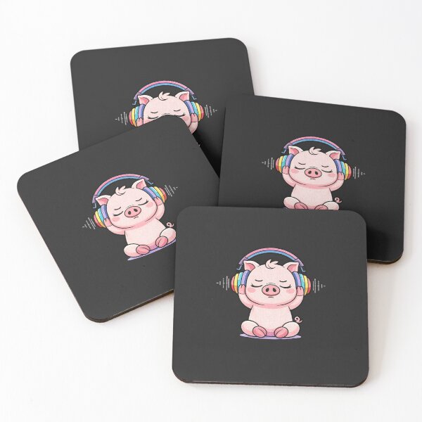Item preview, No Talk Just Music Pig – Introvert Aesthetic Headphone Animal, Do Not Disturb Mood, Cute Chill Vibes Design designed and sold by ColorSplash123.