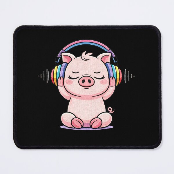 Item preview, No Talk Just Music Pig – Introvert Aesthetic Headphone Animal, Do Not Disturb Mood, Cute Chill Vibes Design designed and sold by ColorSplash123.