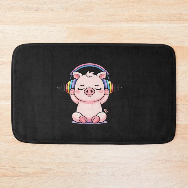 Item preview, No Talk Just Music Pig – Introvert Aesthetic Headphone Animal, Do Not Disturb Mood, Cute Chill Vibes Design designed and sold by ColorSplash123.