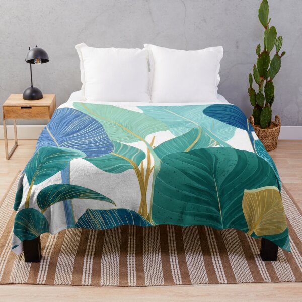 Item preview, Tropical Leaves Illustration – Botanical Jungle Green Design designed and sold by BobaBunny76.
