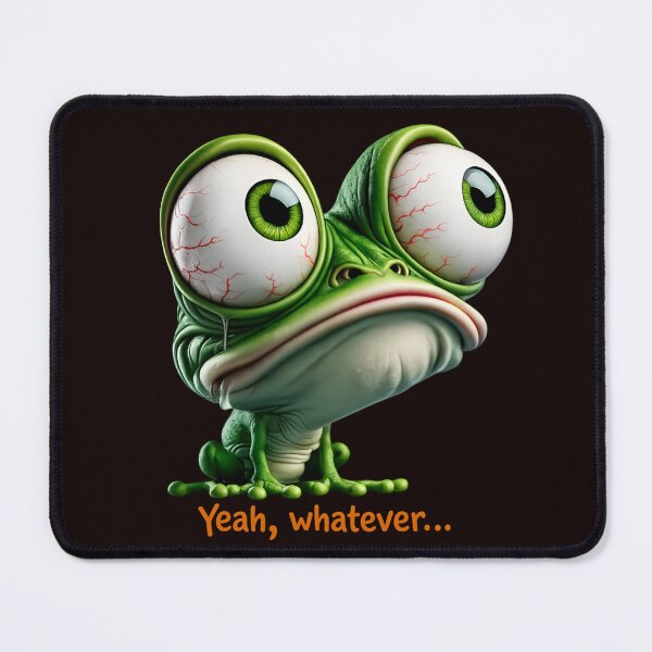 Item preview, Big Eyed Frog Meme designed and sold by Chaotic Critters.