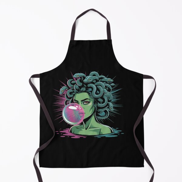 Item preview, Medusa Blowing Pink Bubblegum Bubble Mythological designed and sold by Dressed For  Duty.