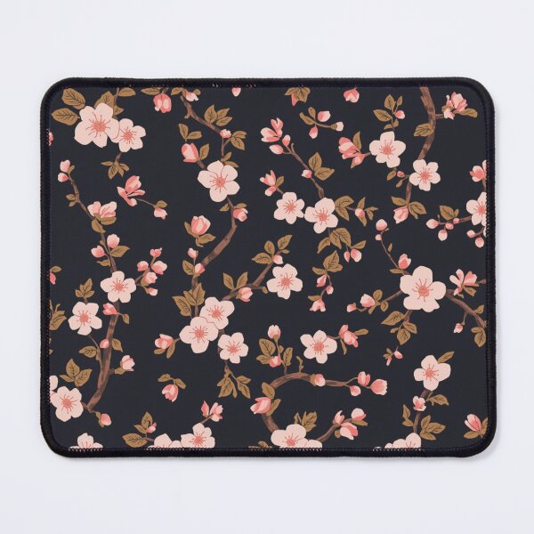 Item preview, Cherry Blossom Pattern Dark Color Background designed and sold by burbankdesigns.