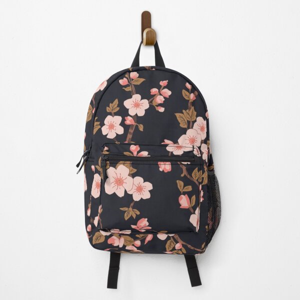Item preview, Cherry Blossom Pattern Dark Color Background designed and sold by burbankdesigns.