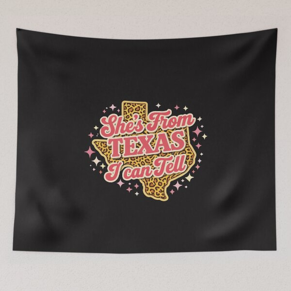 Item preview, She's From Texas I Can Tell Retro Vintage Texas Girl Southern Pride Design designed and sold by kiralynstration.