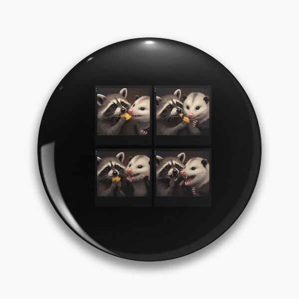 Item preview, Possum and Raccoon Photobooth Selfie Trash Feral designed and sold by Dressed For  Duty.