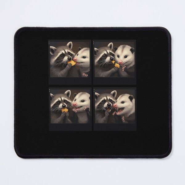 Item preview, Possum and Raccoon Photobooth Selfie Trash Feral designed and sold by Dressed For Duty.