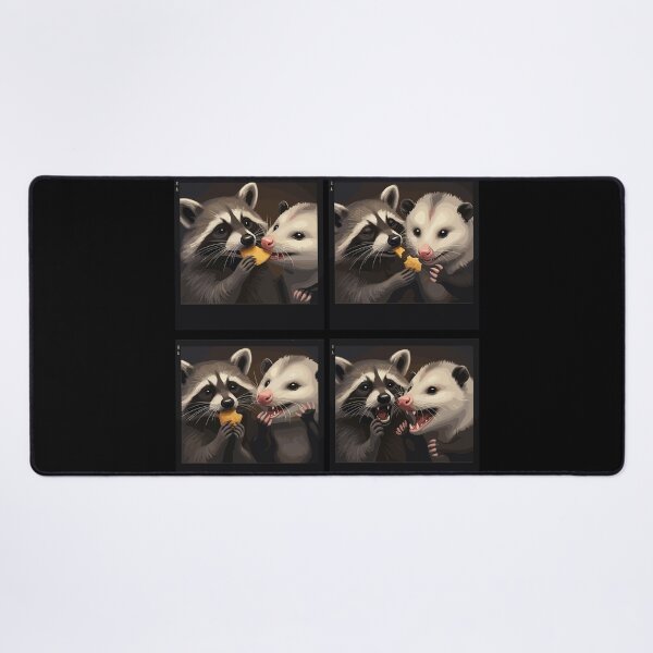 Item preview, Possum and Raccoon Photobooth Selfie Trash Feral designed and sold by Dressed For Duty.