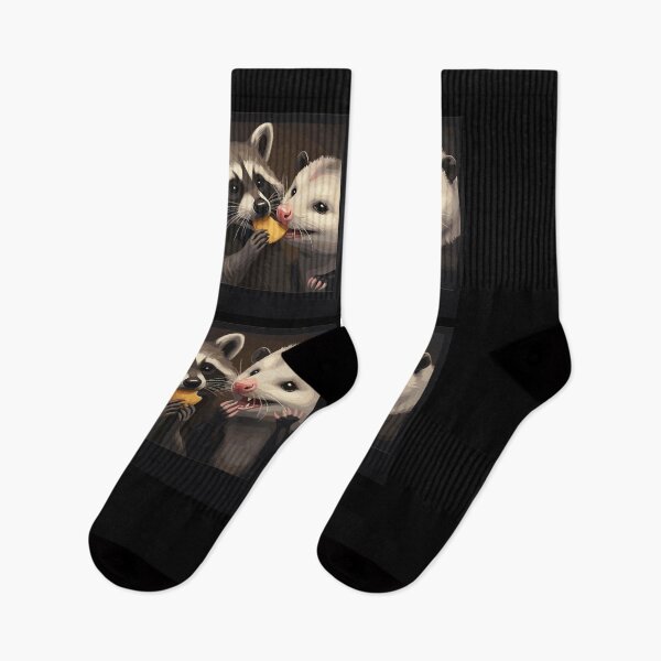 Item preview, Possum and Raccoon Photobooth Selfie Trash Feral designed and sold by Dressed For  Duty.
