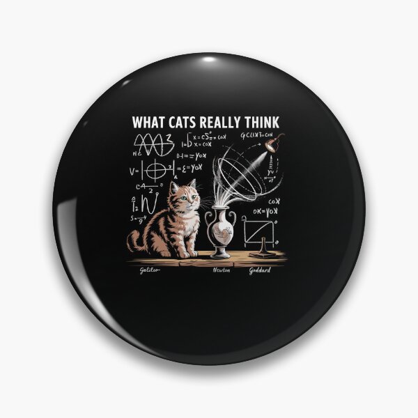 Item preview, Funny Cat Physics Humor Design What Cats Really Think designed and sold by Dressed For  Duty.