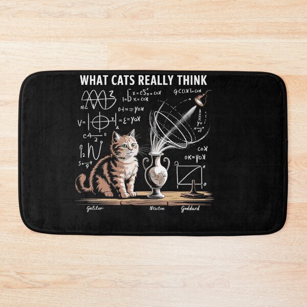 Item preview, Funny Cat Physics Humor Design What Cats Really Think designed and sold by Dressed For  Duty.