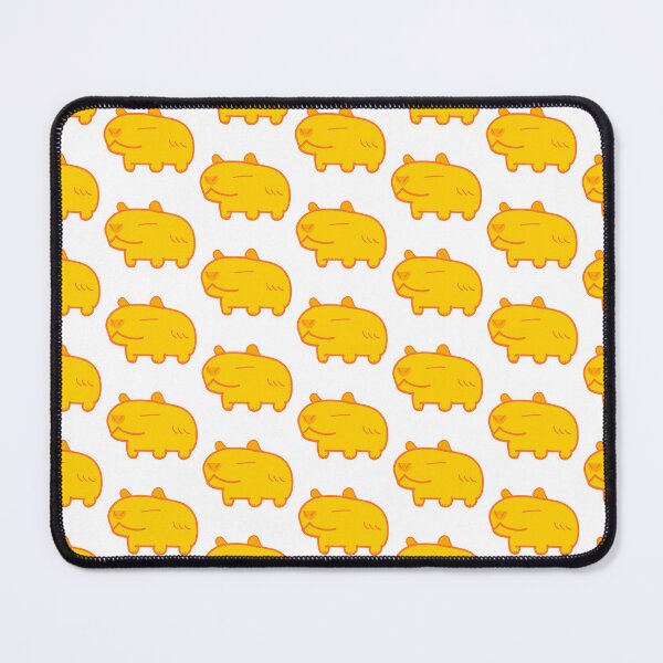 Item preview, Many Sunny Bright Yellow Summer Capybara designed and sold by MiscibilityArt.