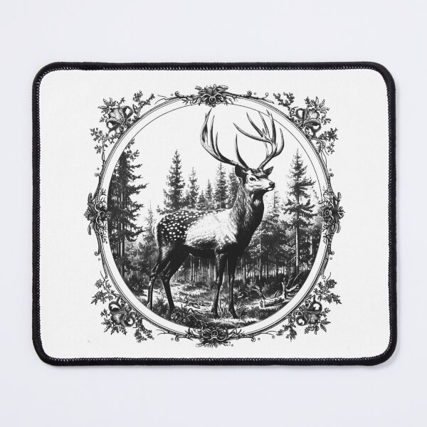 Item preview, Majestic Woodland Stag | Forest Deer Nature Illustration designed and sold by inkoutninja.