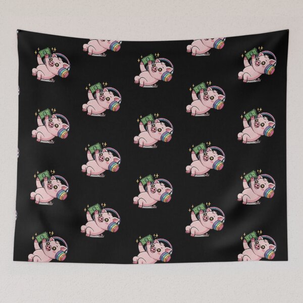 Item preview, Money Mindset Pig – Cute Rich Life Aesthetic, Hustle Motivation Cartoon, Dream Big Wealth Vibes Design designed and sold by ColorSplash123.