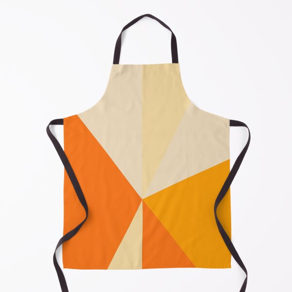 Item preview, Retro orange geometric triangle pattern designed and sold by by-jwp.