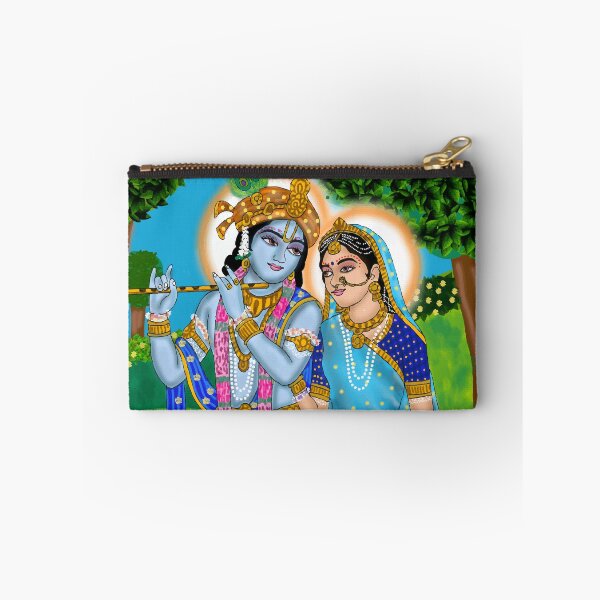 Item preview, Shri Radha Krishna Illustration – Romantic Hindu Mythology Art designed and sold by Harshit_Digital_Arts.