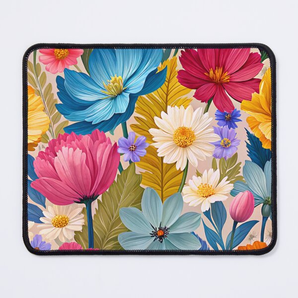 Item preview, Fantasy Fairytale Vibrantly Colorful Flowers And Leaves Art designed and sold by DEC02.