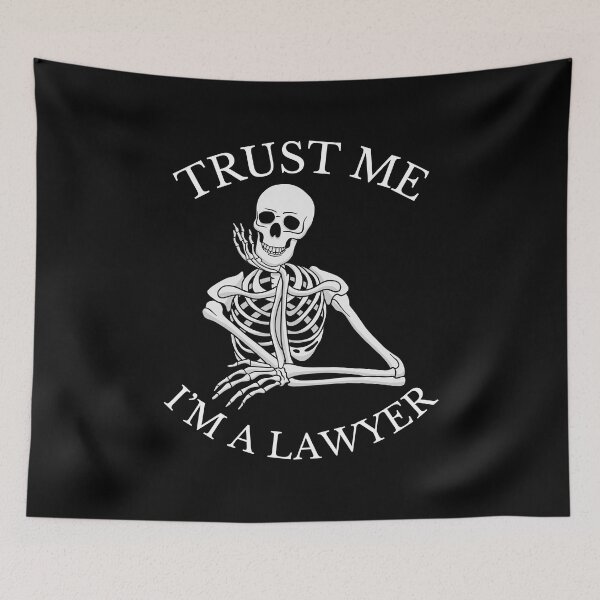 Item preview, Trust me, i'm a lawyer Skeleton Classic Funny T-Shirt designed and sold by OldSkullDesigns.