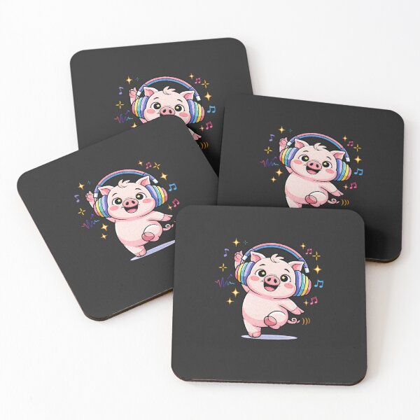 Item preview, Weekend Party Mode Pig – Cute Dancing Aesthetic, Club Vibes Headphone Animal, Fun Night Energy Cartoon Design designed and sold by ColorSplash123.